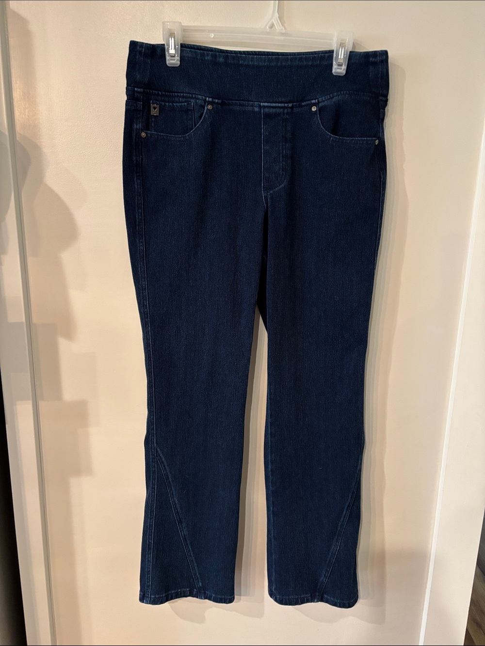 Belle by Kim Gravel Women's Dark Blue Bootcut Jeans
